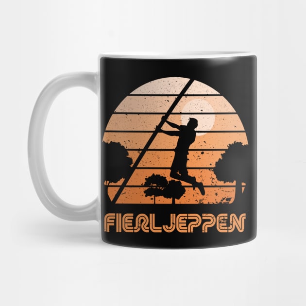 Retro Sunset Fierljeppen by rojakdesigns